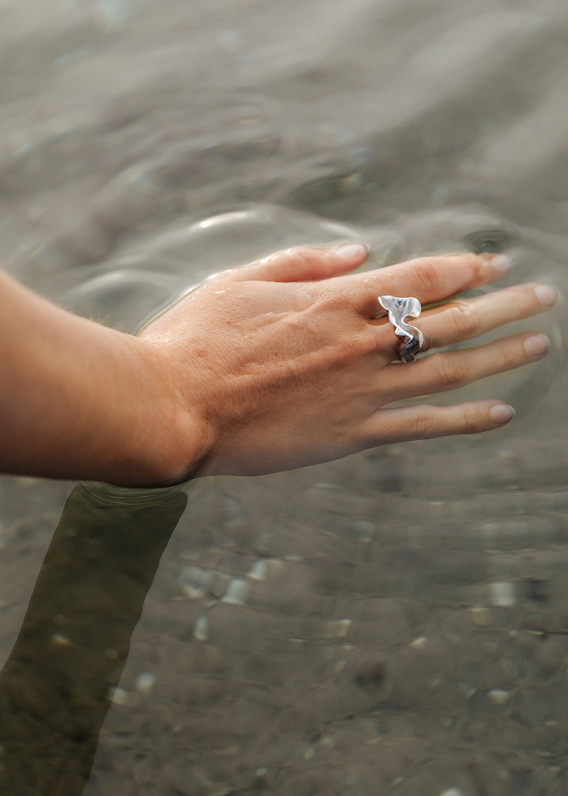 Lactuca Silver Ring