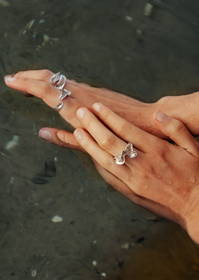 Lactuca Silver Ring