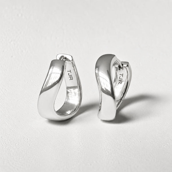 Allure Bold 14K White Gold Hoop Small