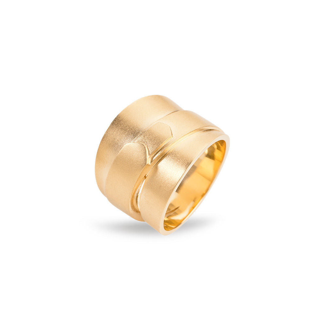 Jovianer kleiner 18k goldener Ring