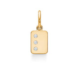 My Secret L 18K Gold Pendant w. Diamonds