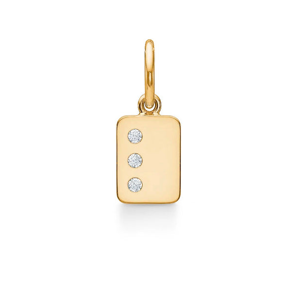 My Secret L 18K Gold Pendant w. Diamonds