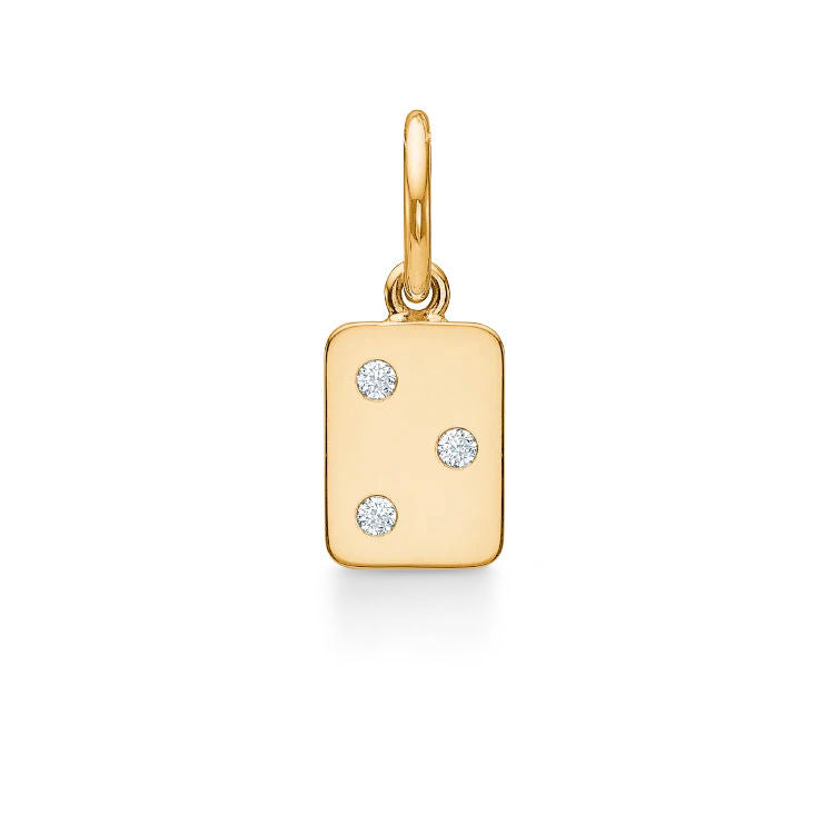 My Secret O 18K Gold Pendant w. Diamonds