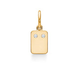 My Secret C 18K Gold Pendant w. Diamonds