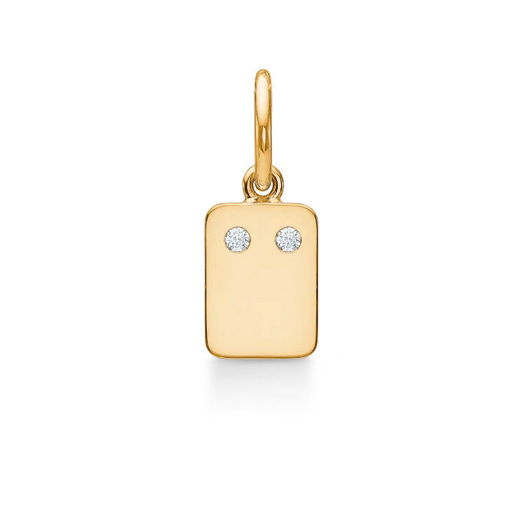 My Secret C 18K Gold Pendant w. Diamonds