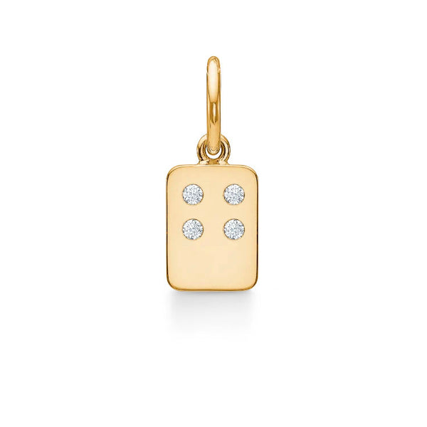 My Secret G 18K Gold Pendant w. Diamonds