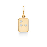 My Secret H 18K Gold Pendant w. Diamonds