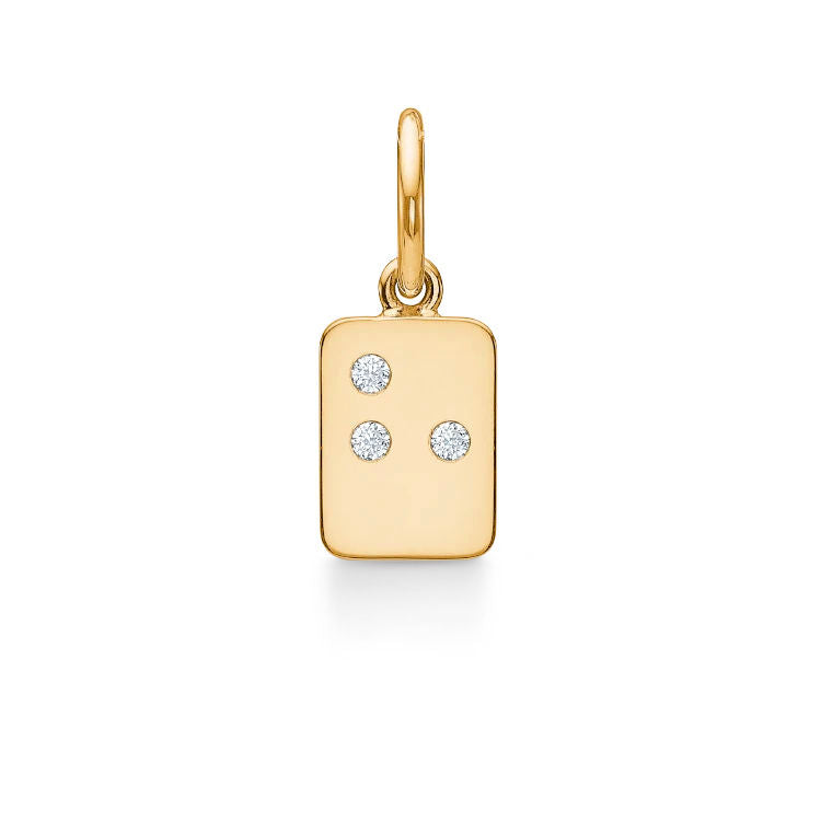 My Secret H 18K Gold Pendant w. Diamonds