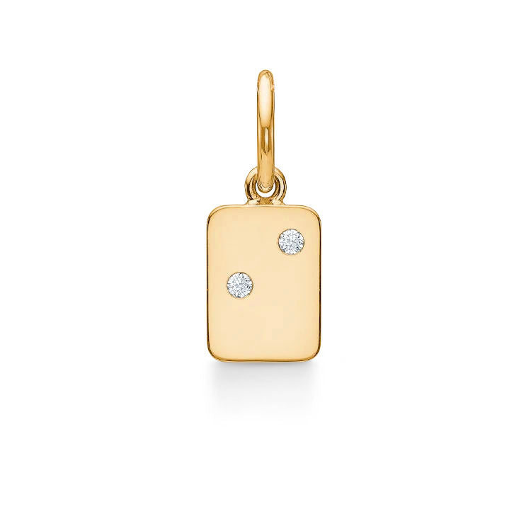 My Secret I 18K Gold Pendant w. Diamonds