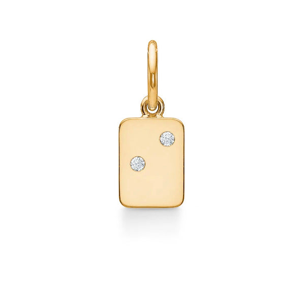 My Secret I 18K Gold Pendant w. Diamonds