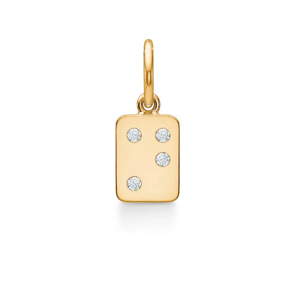 My Secret N 18K Gold Pendant w. Diamonds