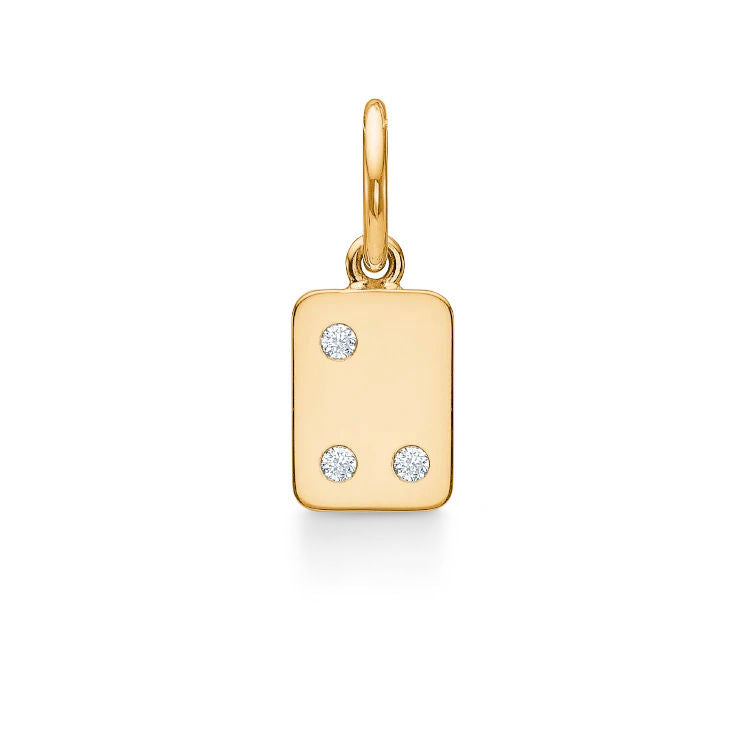 My Secret U 18K Gold Pendant w. Diamonds
