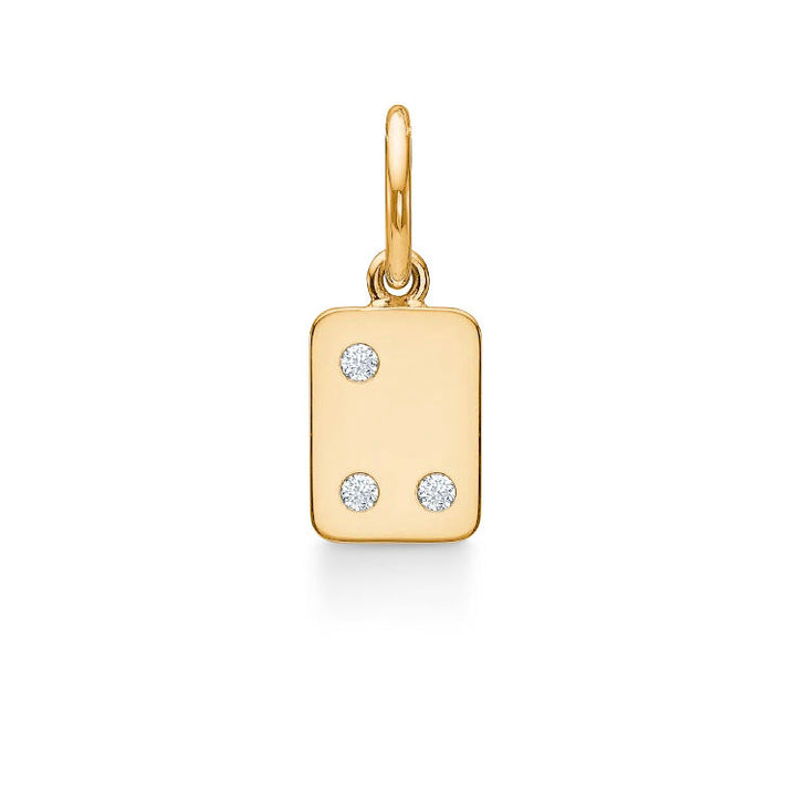 My Secret U 18K Gold Pendant w. Diamonds