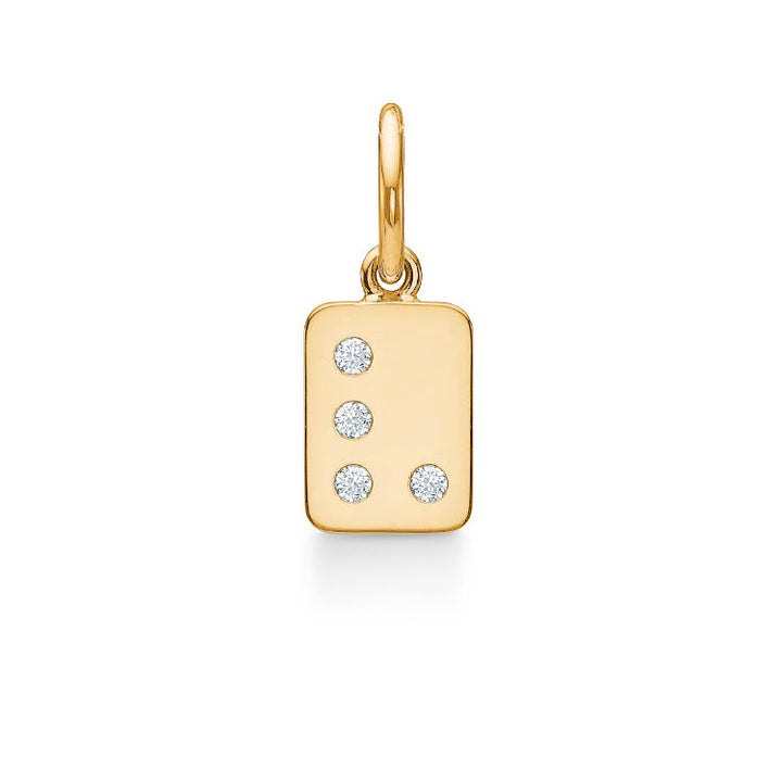My Secret V 18K Gold Pendant w. Diamonds