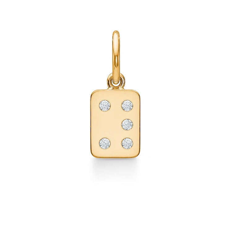 My Secret Y 18K Gold Pendant w. Diamonds
