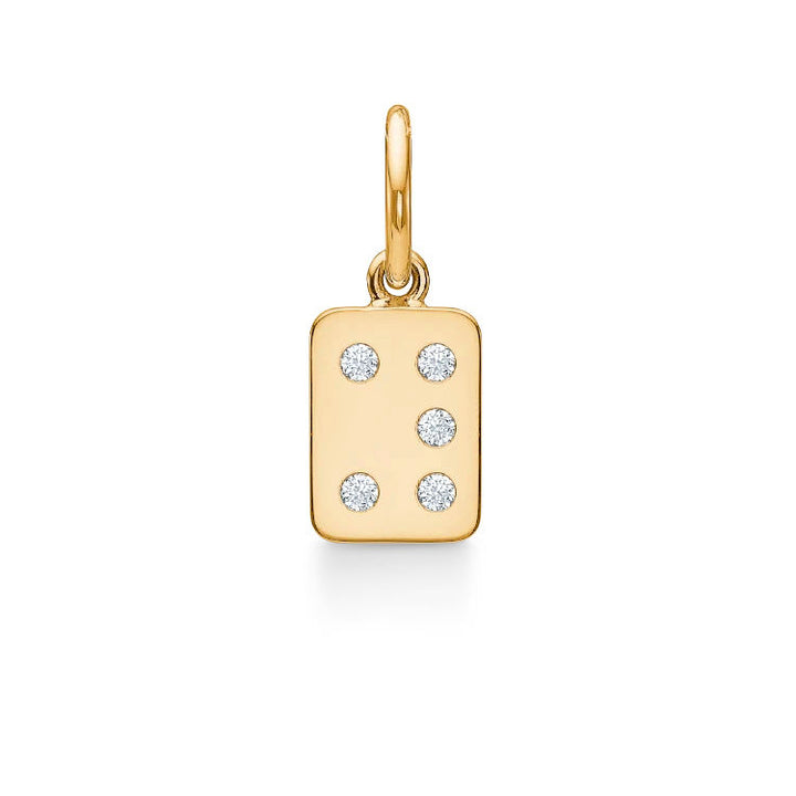 My Secret Y 18K Gold Pendant w. Diamonds