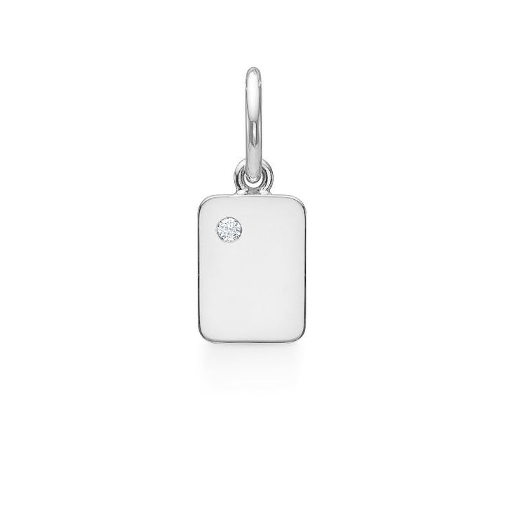 My Secret A 18K Hvidguld Vedhæng m. Diamant