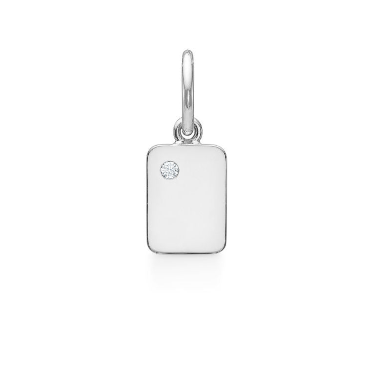 My Secret A 18K Whitegold Pendant w. Diamond