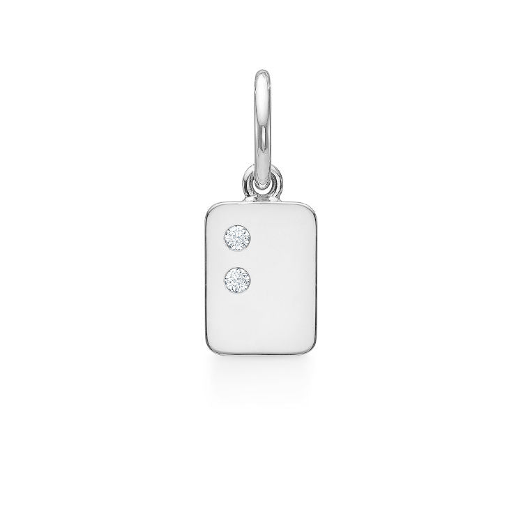 My Secret B 18K Whitegold Pendant w. Diamonds