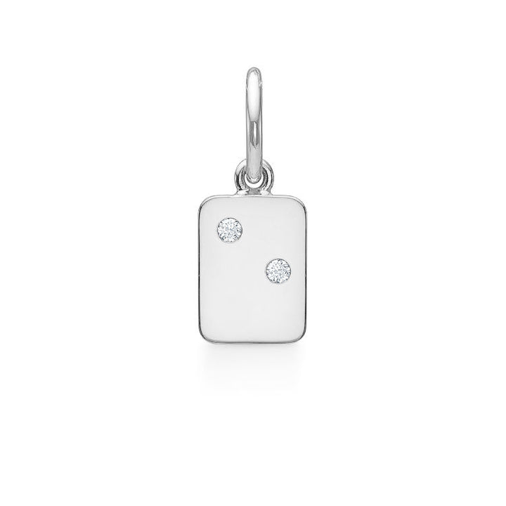 My Secret E 18K Hvidguld Vedhæng m. Diamanter