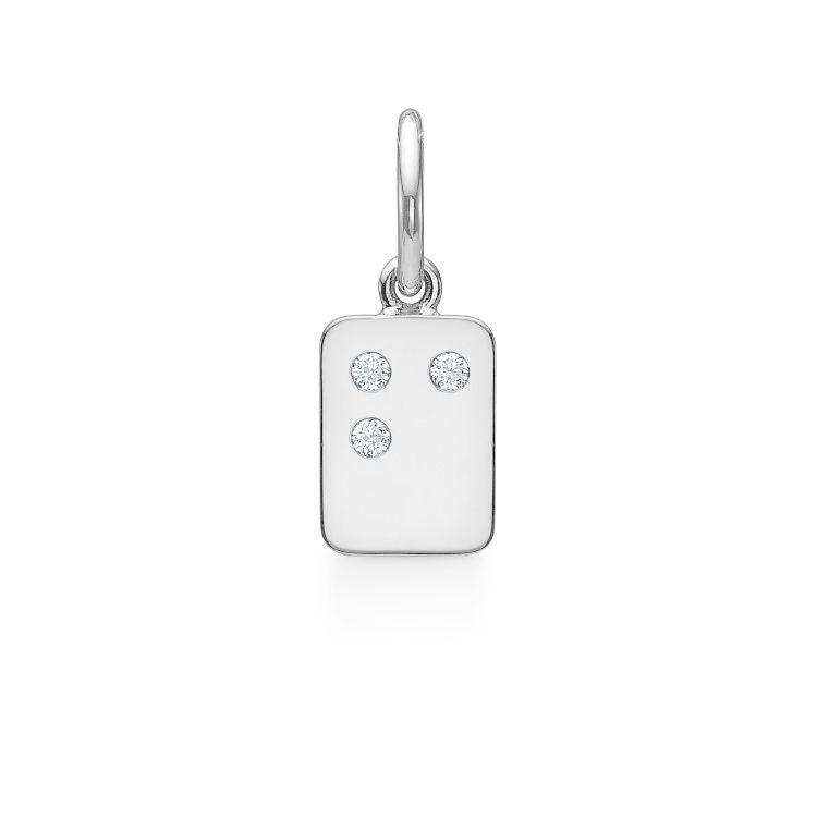 My Secret F 18K Hvidguld Vedhæng m. Diamanter