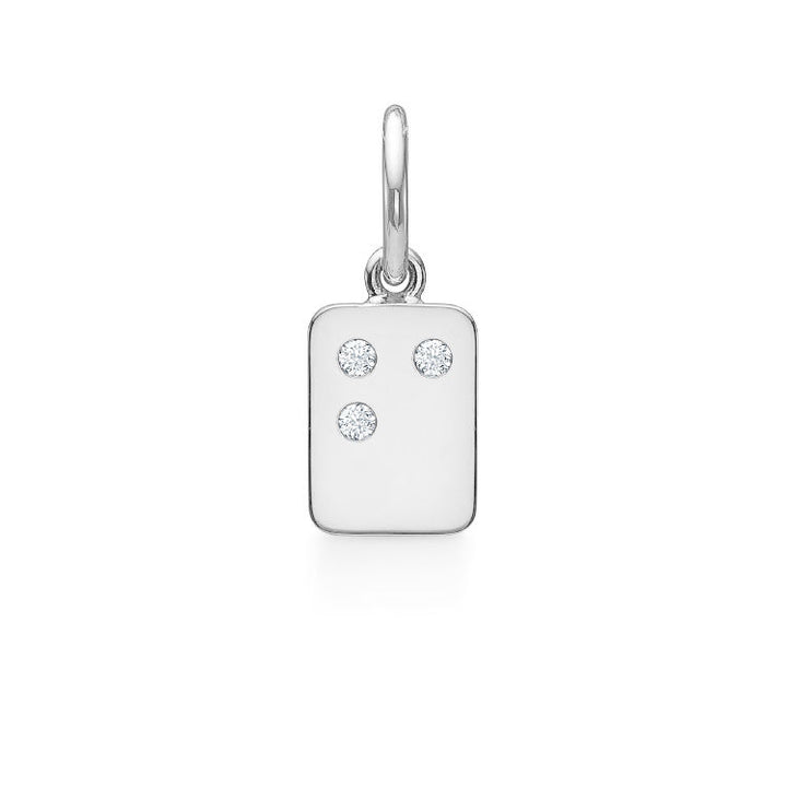 My Secret F 18K Hvidguld Vedhæng m. Diamanter