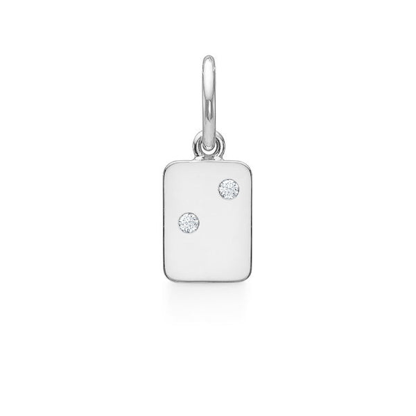 My Secret I 18K Whitegold Pendant w. Diamonds