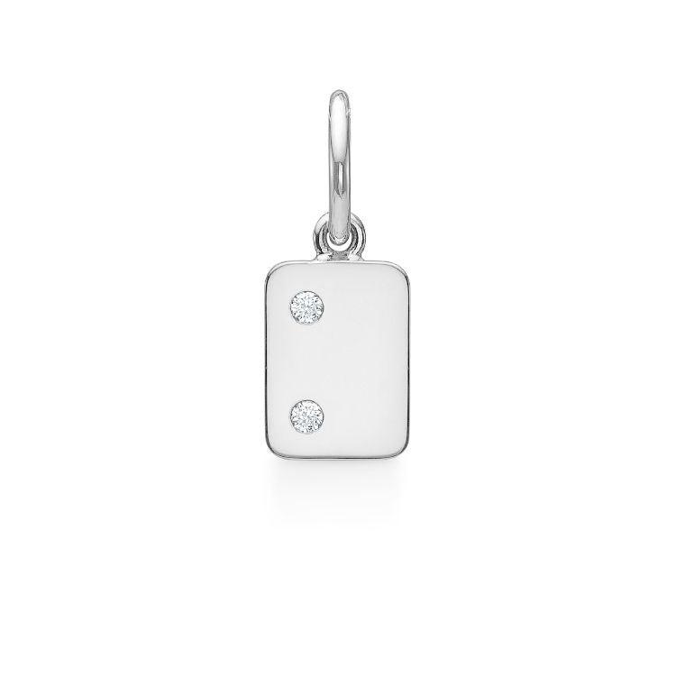 My Secret K 18K Whitegold Pendant w. Diamonds