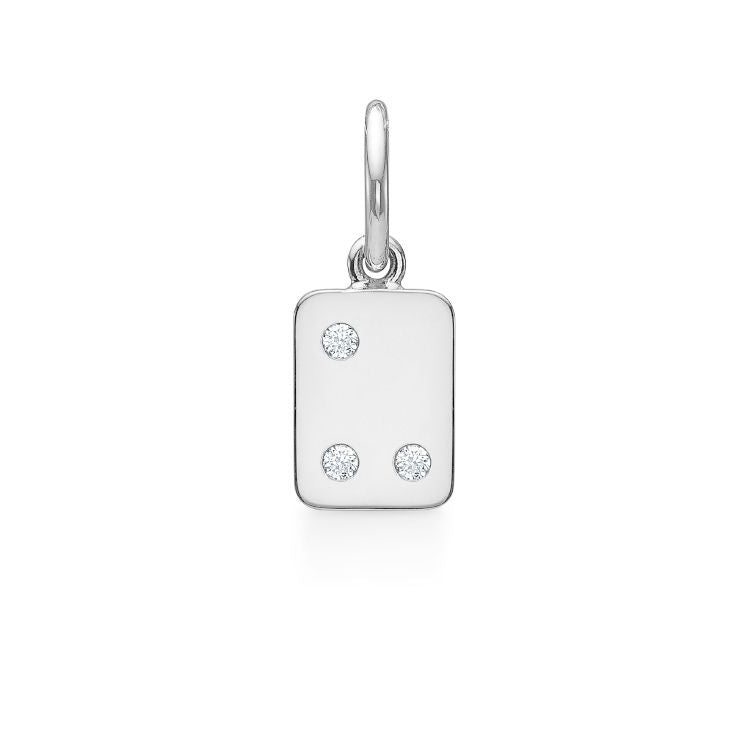 My Secret U 18K Whitegold Pendant w. Diamonds