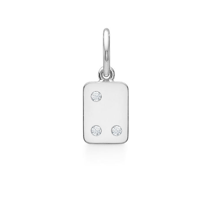 My Secret U 18K Whitegold Pendant w. Diamonds