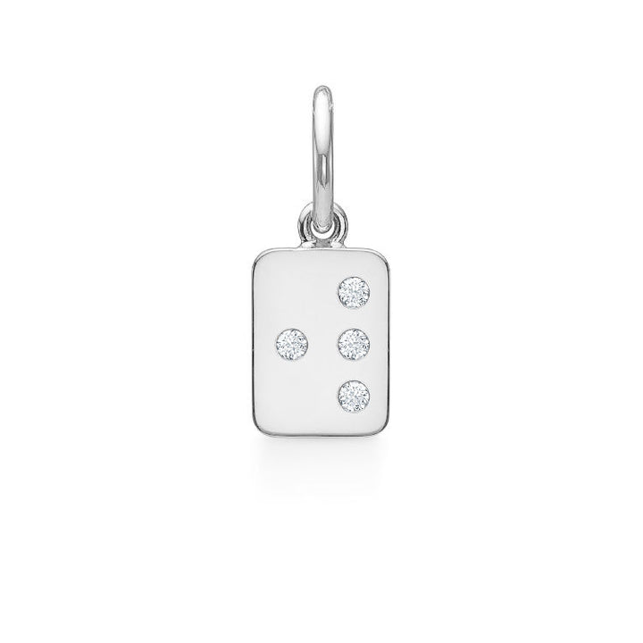 My Secret W 18K Whitegold Pendant w. Diamonds