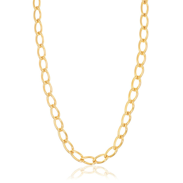 Ellisse 18K Gold Plated Necklace w. Zirconia