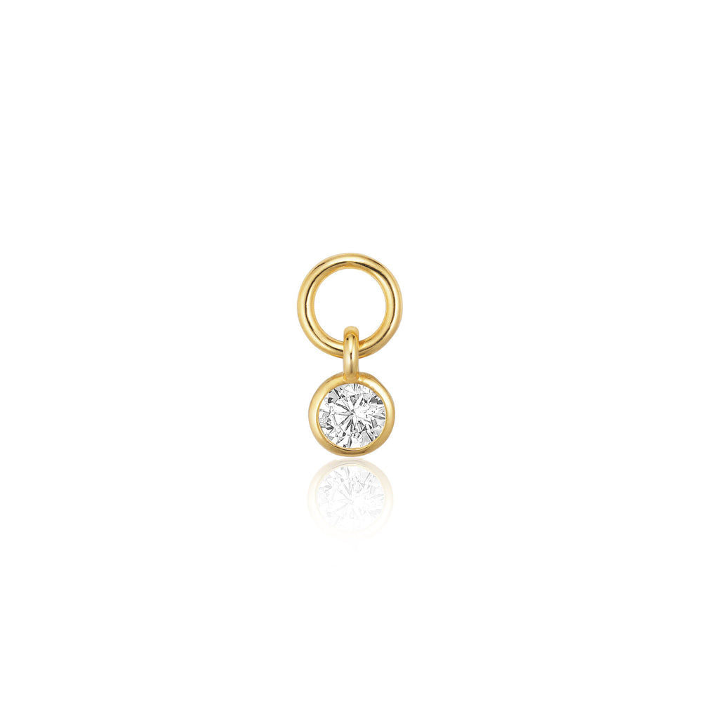 Ghiera Uno 18K Gold Plated Pendant w. Zirconia