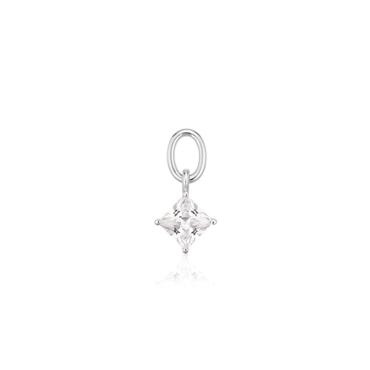 Lati Quattro Silver Pendant w. Zirconia