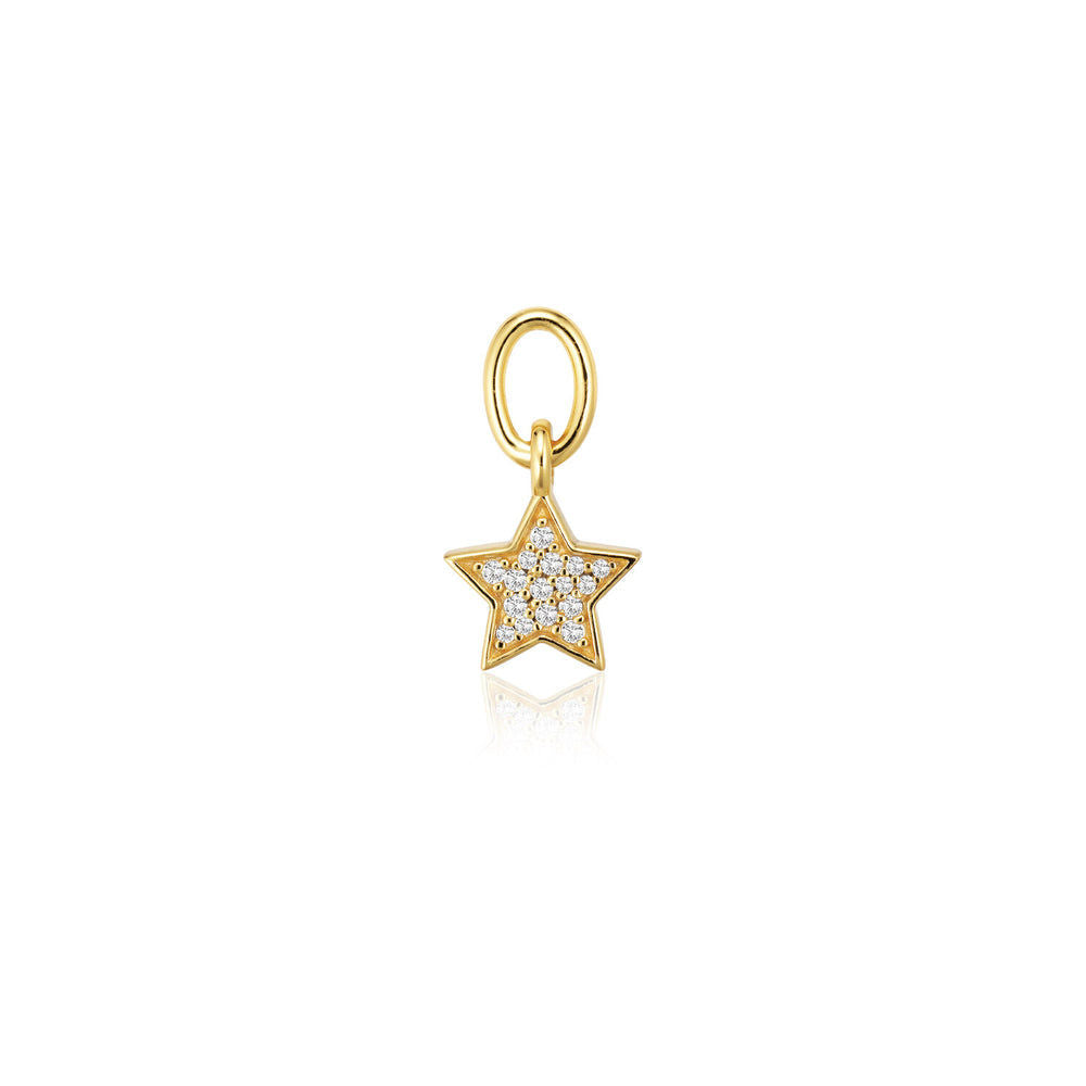 Stella 18K Gold Plated Pendant w. Zirconia