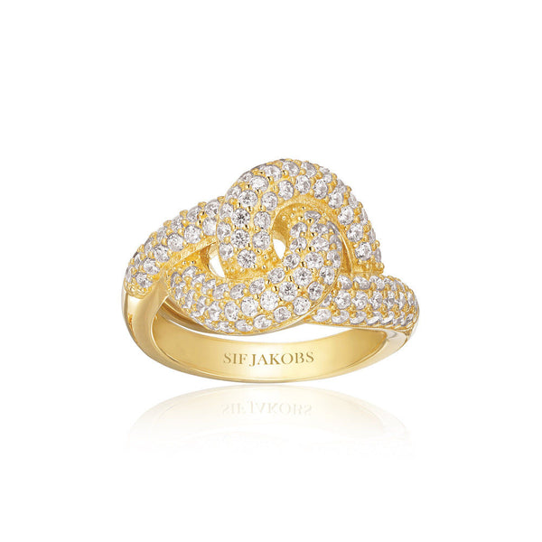 Imperia 18K Gold Plated Ring w. Zirconia