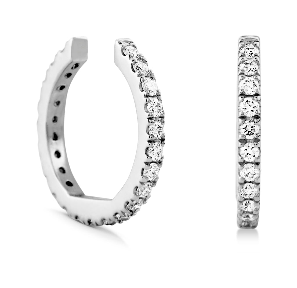 Rock Classic 18K Weißgold Earcuff I Diamanten