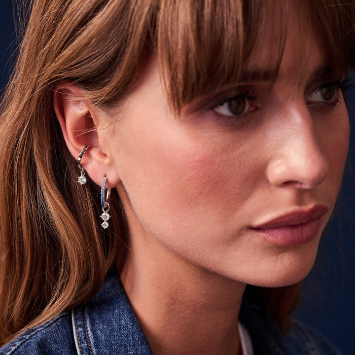 Circolo Due Silver Pendant w. Zirconia