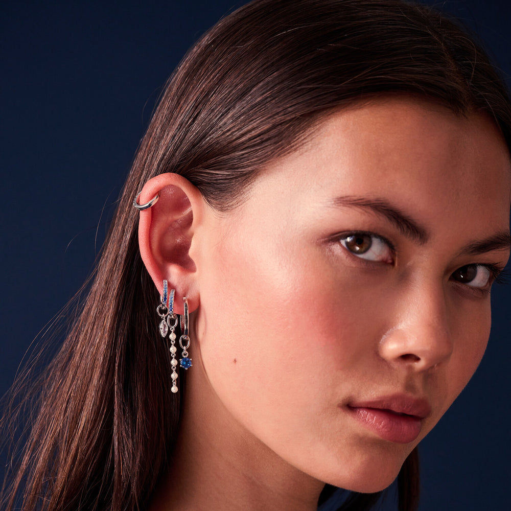 Occhio Silver Pendant w. Zirconia