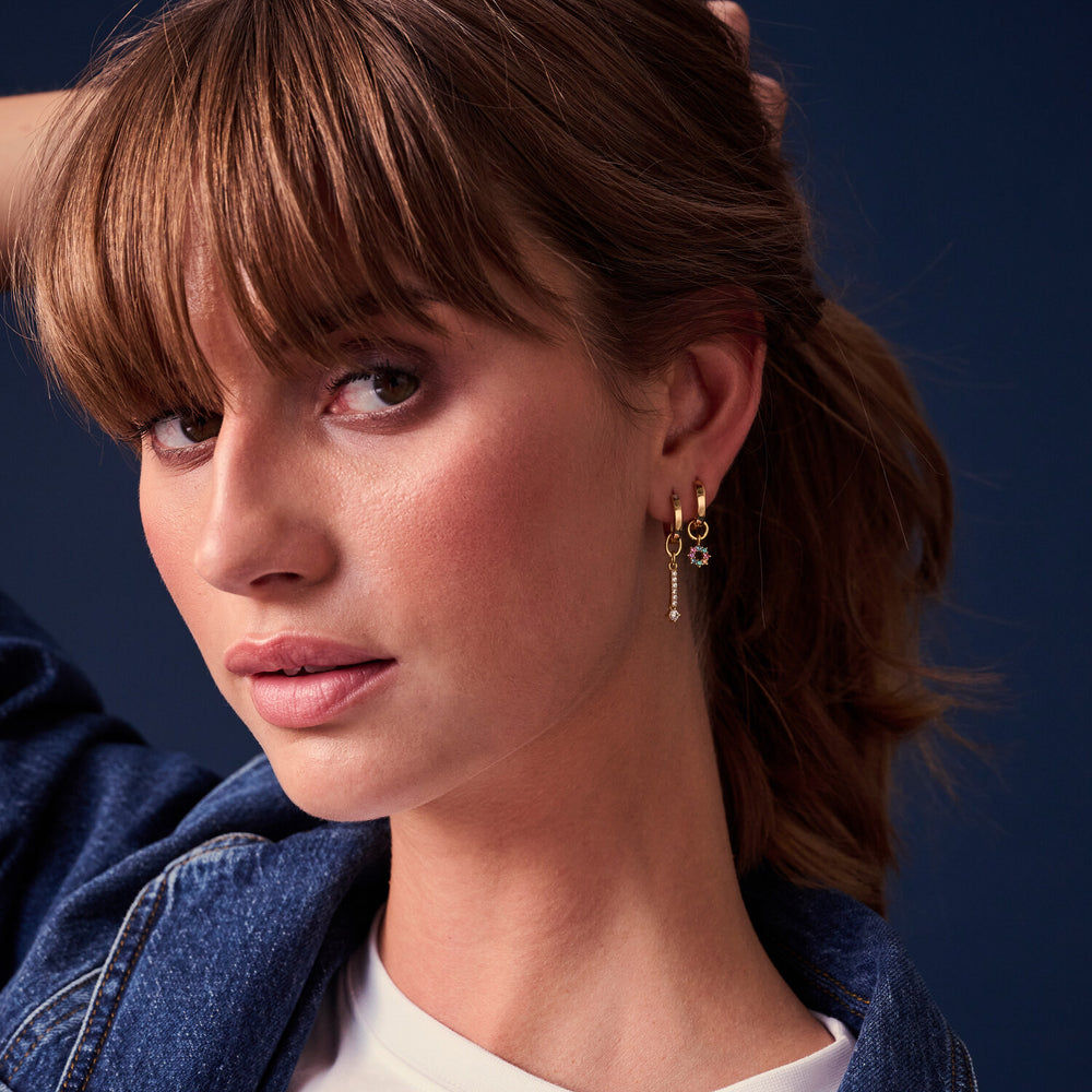 Sole 18K Gold Plated Pendant w. Zirconia