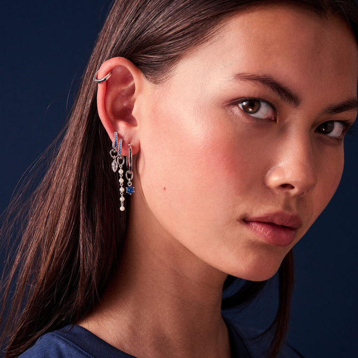 Perla Cinque Silver Pendant w. Zirconia