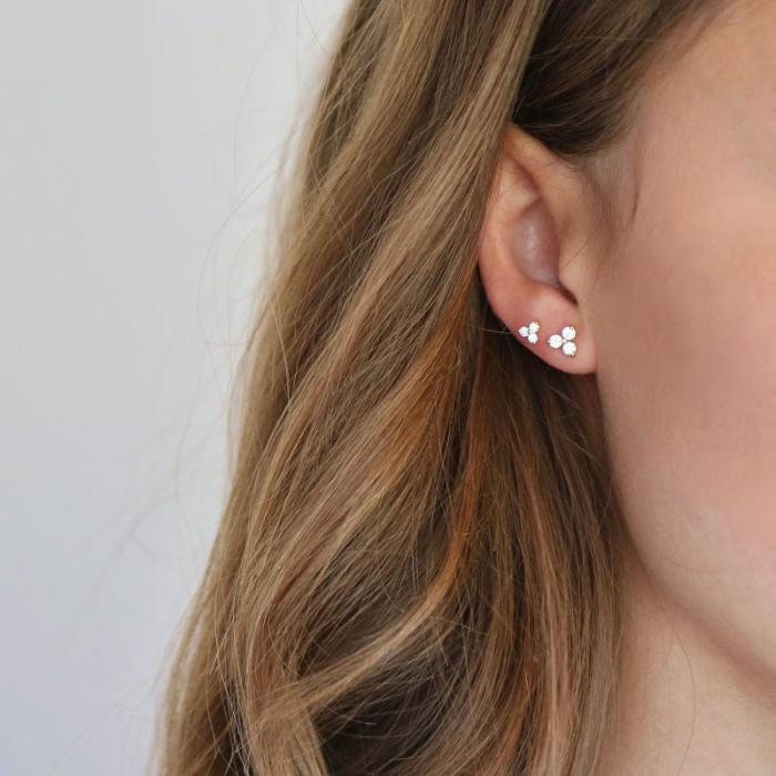 Fryd große Ohrstecker aus 18K Gold I Diamanten