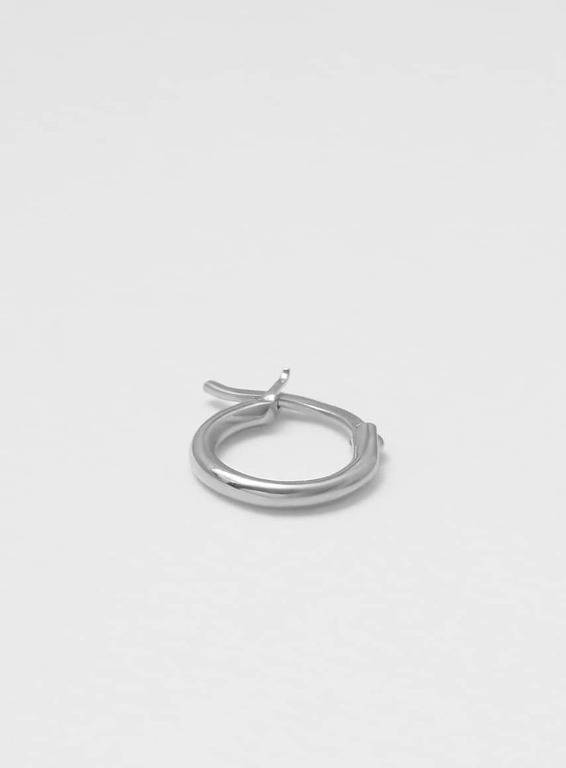 Wire Shiny Silver 10 mm Hoop