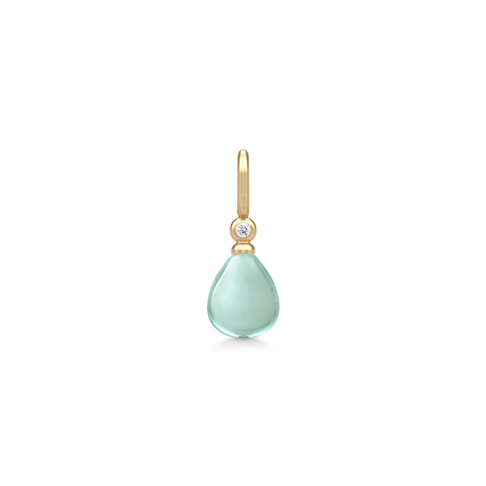 Tasha Aqua Green Amethyst Gold Plated Anhänger