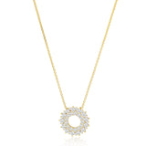 Livigno 18K Gold Plated Necklace w. Zirconias