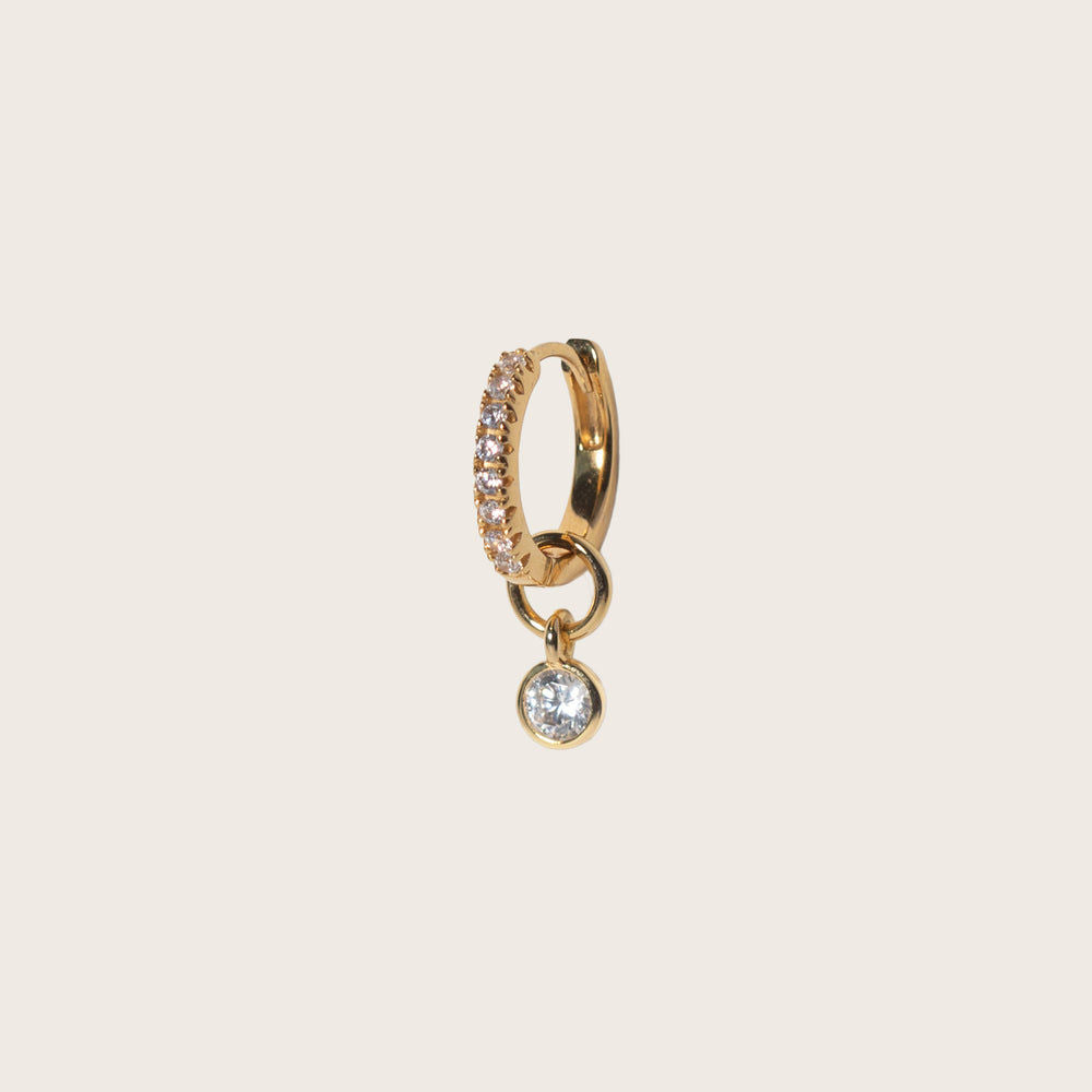 Stella 18K Gold Plated Pendant w. Zirconia