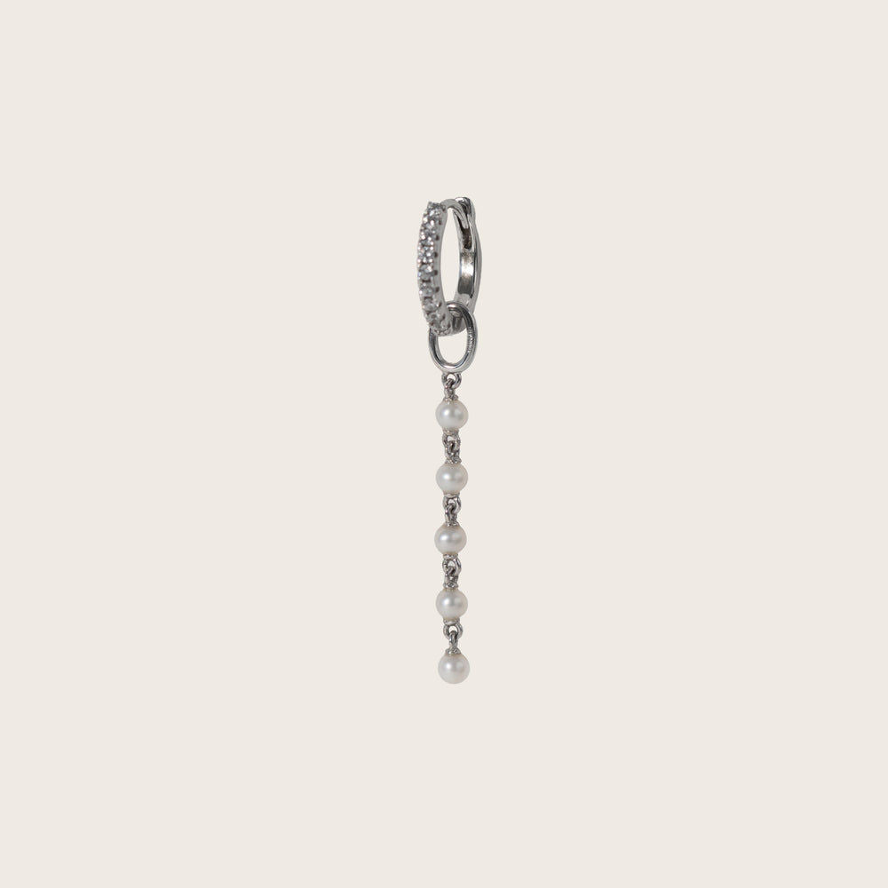 Perla Cinque Silver Pendant w. Zirconia