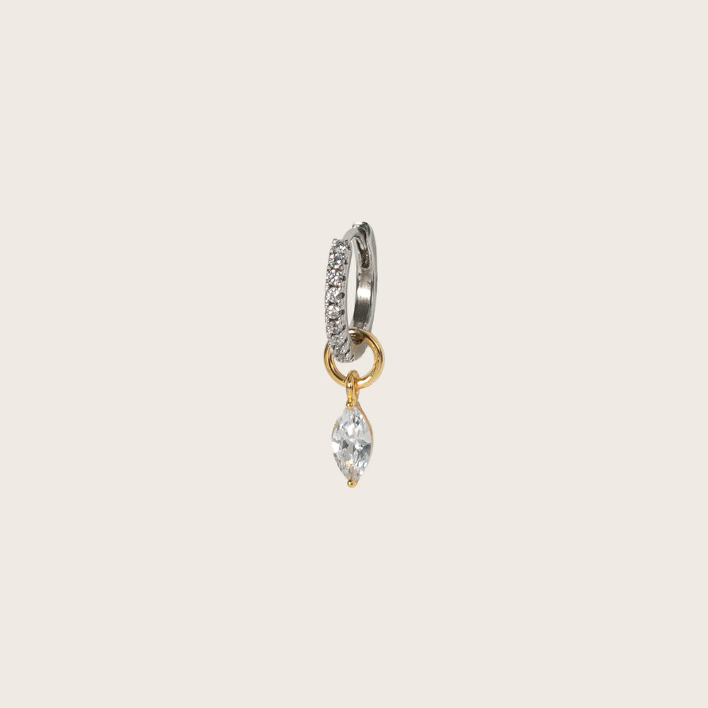 Occhio 18K Gold Plated Pendant w. Zirconia