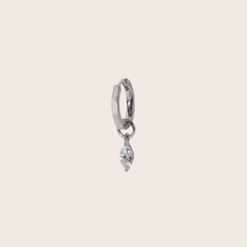 Occhio Silver Pendant w. Zirconia