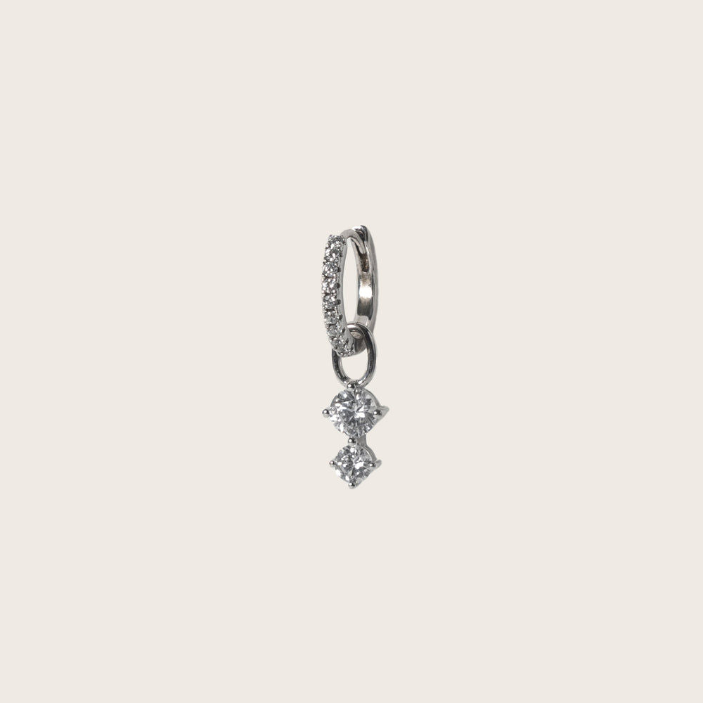 Circolo Due Silver Pendant w. Zirconia